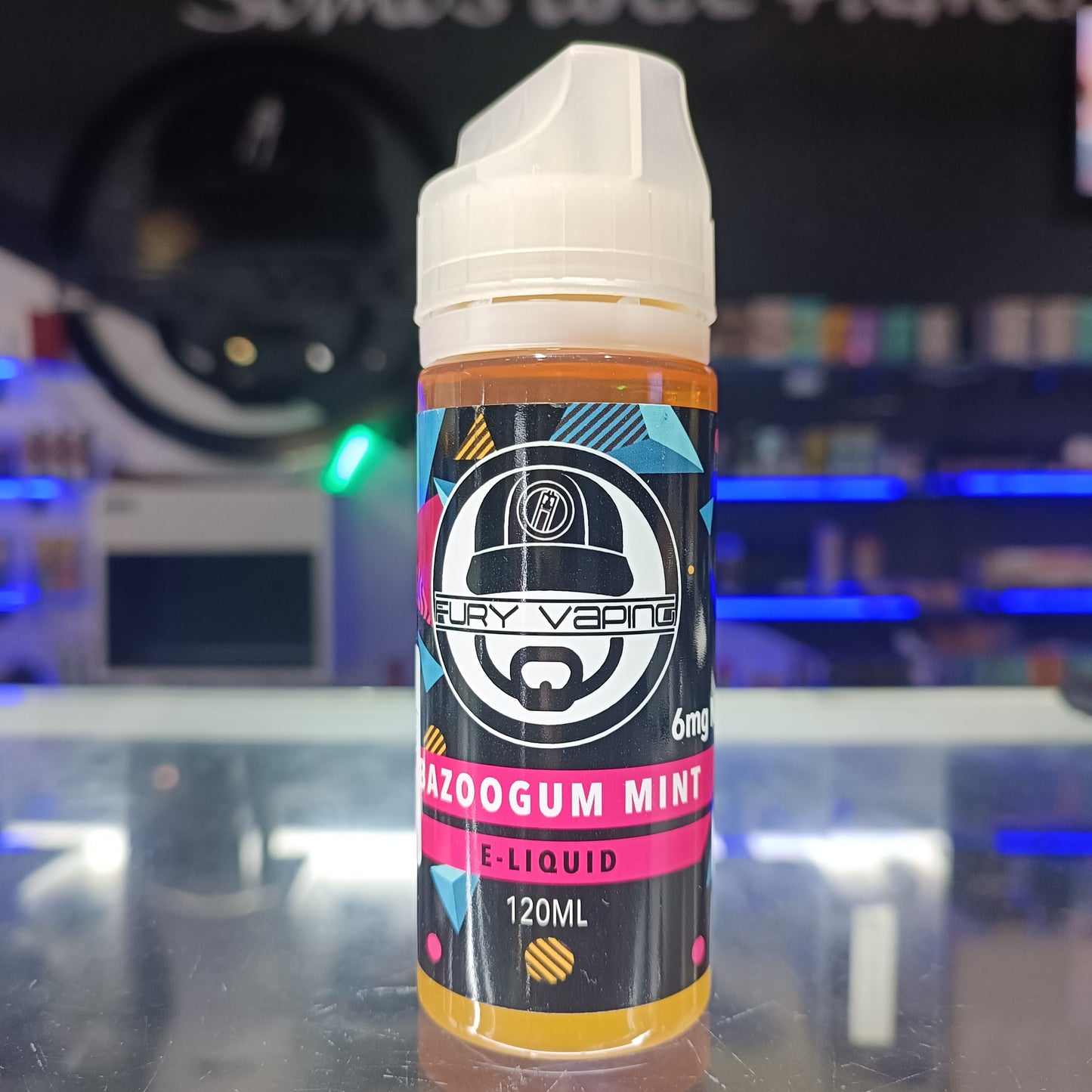 6mg Fury Vaping Bazoogum Mint